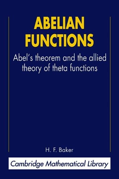 Abelian Functions
