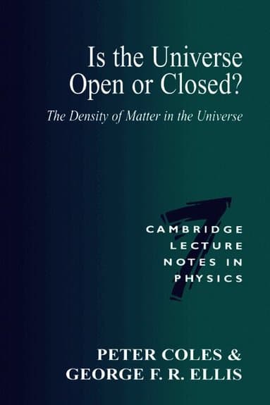 Is the Universe Open or Closed?