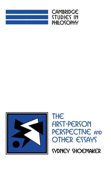 The First-Person Perspective and Other Essays