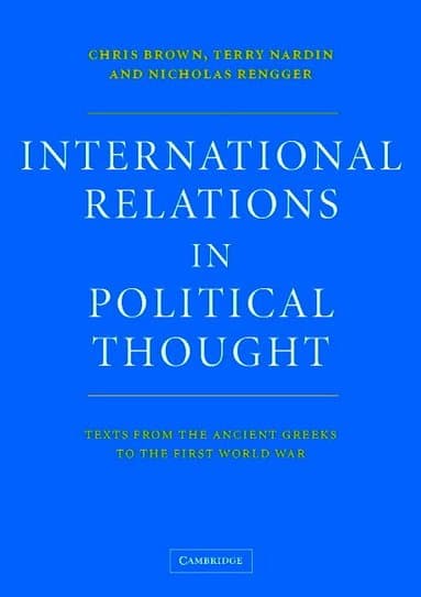 International Relations in Political Thought