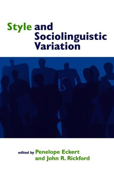 Style and Sociolinguistic Variation