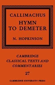 Callimachus: Hymn to Demeter