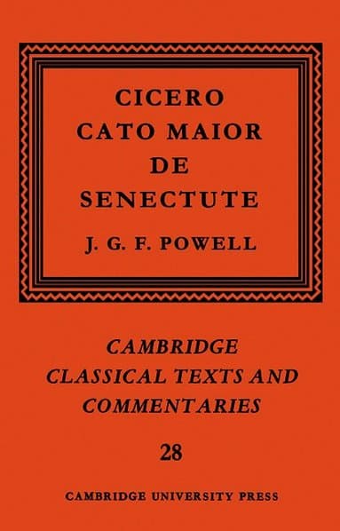Cicero: Cato Maior de Senectute