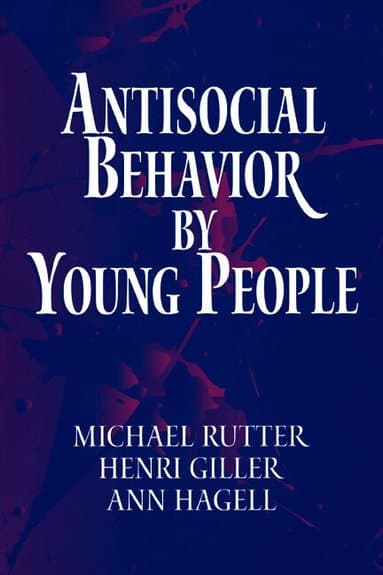 Antisocial Behavior by Young People