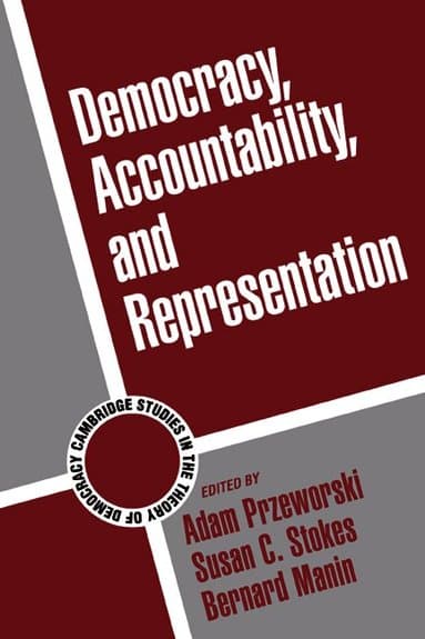 Democracy, Accountability, and Representation