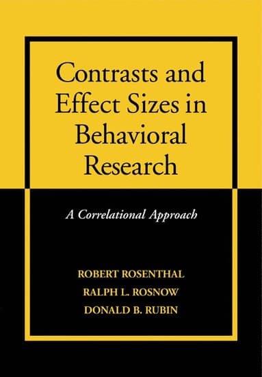 Contrasts and Effect Sizes in Behavioral Research