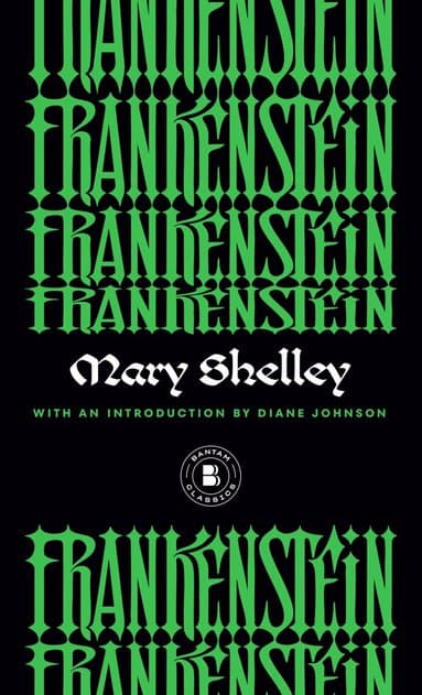 Omslag till boken Frankenstein av Mary Shelley