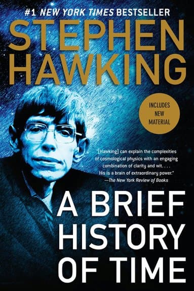 Omslag till boken Brief History of Time av Stephen Hawking