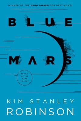 Omslag till boken Blue Mars av Kim Stanley Robinson