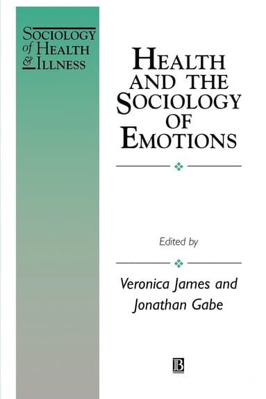Health and the Sociology of Emotions