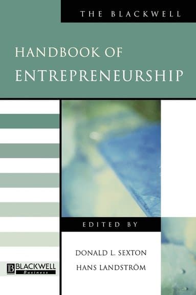 Blackwell Handbook of Entrepreneurship