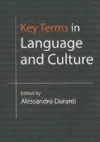 Key Terms in Language and Culture
