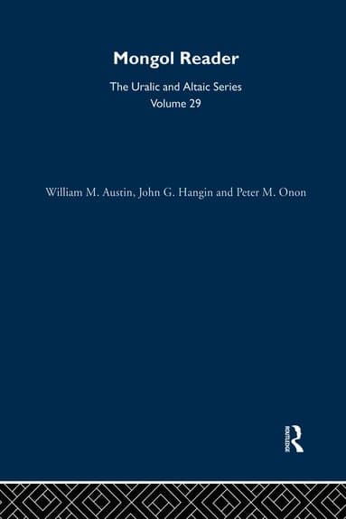 Mongol Reader