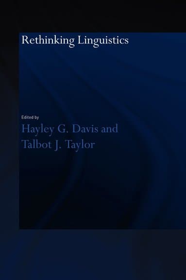 Rethinking Linguistics