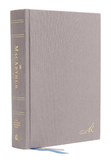 NASB, MacArthur Study Bible, 2nd Edition, Hardcover, Gray, 1995 Text, Comfort Print