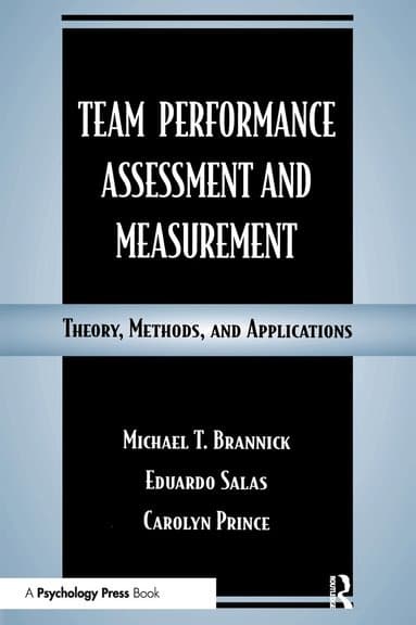 Team Performance Assessment and Measurement