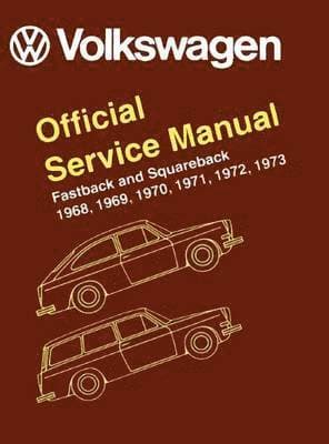 Volkswagen Fastback and Squareback (type 3) Official Service Manual 1968-1973