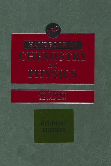 CRC Handbook of Chemistry and Physics, Student Edition