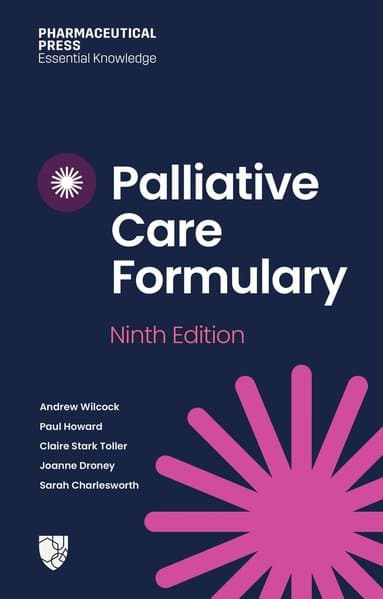 Palliative Care Formulary (PCF 9)