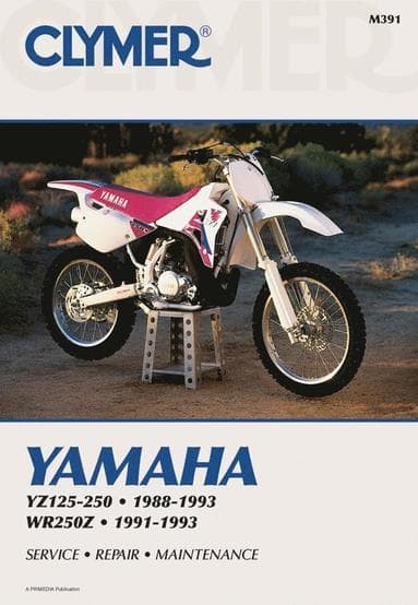 Yamaha YZ125-250 (1988-1993) & WR250Z (1991-1993) Motorcycle Service Repair Manual