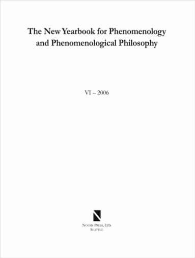 New Yearbook for Phenomenology and Phenomenological Philosophy