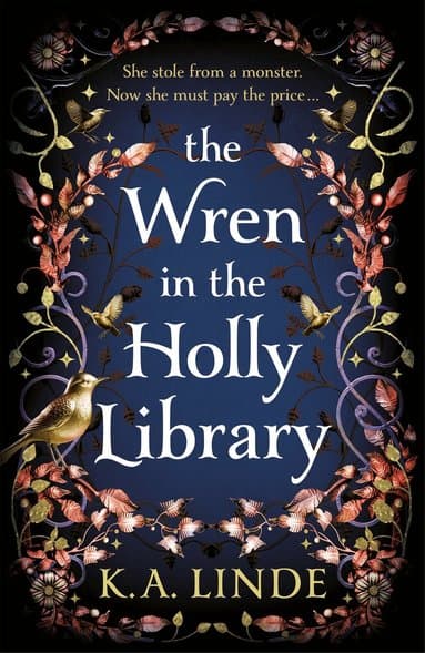 Omslag till boken Wren in the Holly Library av K. A. Linde