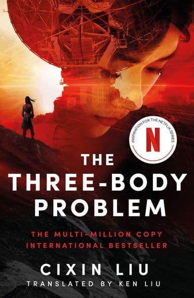 Omslag till boken Three-Body Problem av Cixin Liu