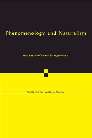 Phenomenology and Naturalism