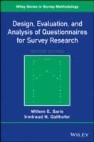 Design, Evaluation, and Analysis of Questionnaires for Survey Research