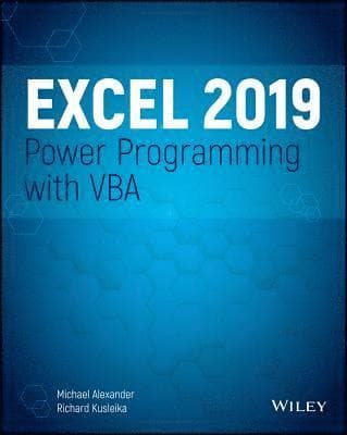Excel 2019 Power Programming with VBA