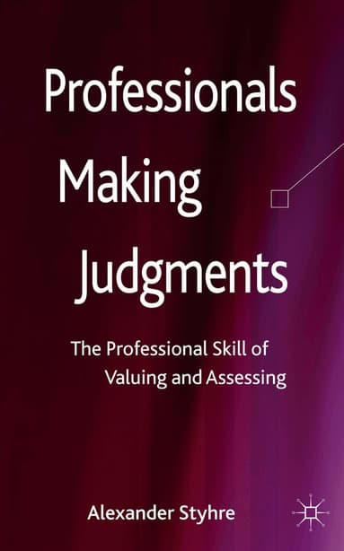 Professionals Making Judgments