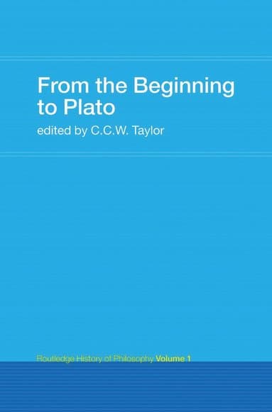 From the Beginning to Plato