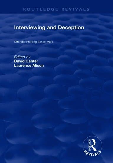 Interviewing and Deception