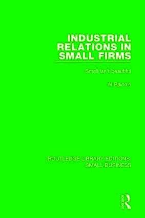Industrial Relations in Small Firms