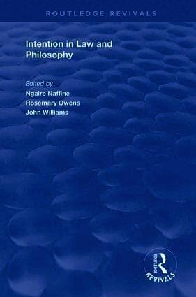 Intention in Law and Philosophy