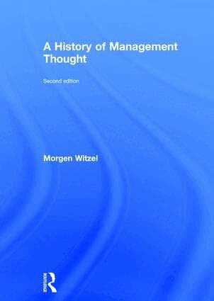 History of Management Thought