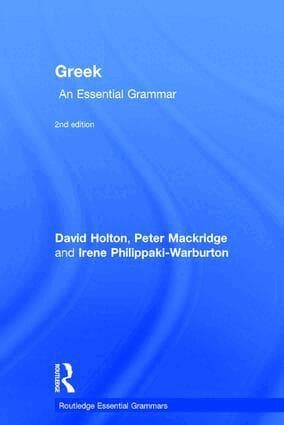 Greek: An Essential Grammar