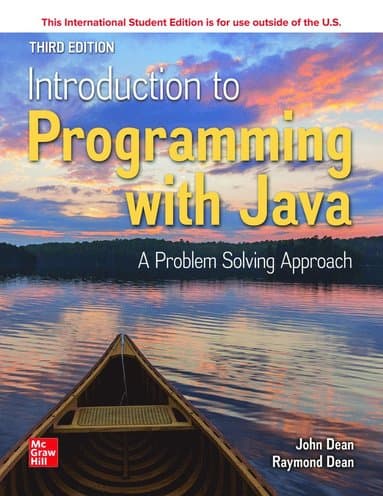 ISE Introduction to Programming with Java: A Problem Solving Approach
