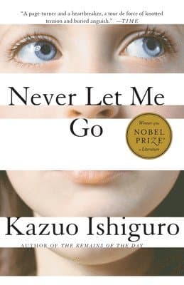 Omslag till boken Never Let Me Go av Kazuo Ishiguro