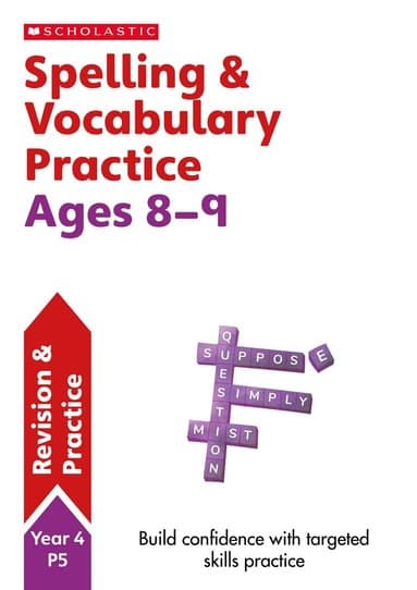 Spelling and Vocabulary Practice Ages 8-9