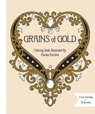 Omslag till boken Grains of Gold Coloring Book av Hanna Karlzon