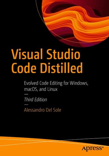 Omslag till boken Visual Studio Code Distilled av Alessandro Del Sole