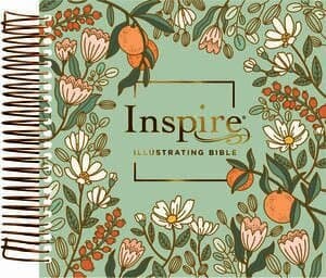 NLT Dayspring Inspire Illustrating Bible (Spiral Bound, Mint Floral Garden, Filament Enabled)