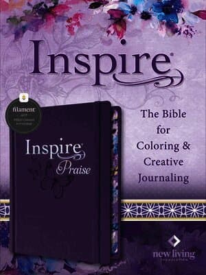 Inspire Praise Bible NLT (Hardcover Leatherlike, Purple, Filament Enabled)