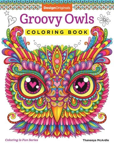 Groovy Owls Coloring Book