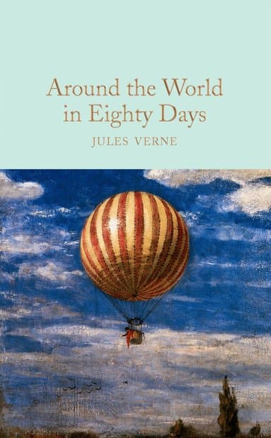 Omslag till boken Around the World in Eighty Days av Jules Verne