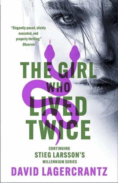 Omslag till boken Girl Who Lived Twice av David Lagercrantz