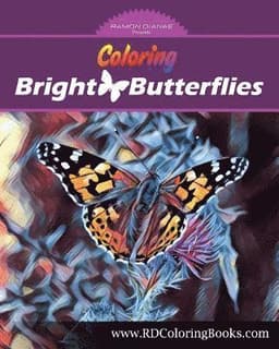 Coloring Bright Butterflies: Adult Coloring Book