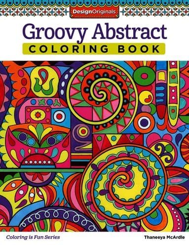 Groovy Abstract Coloring Book