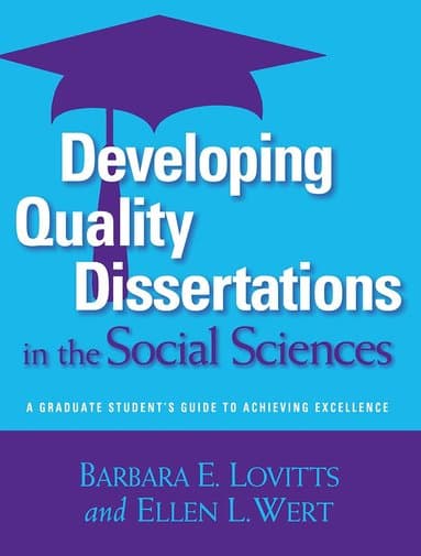 Developing Quality Dissertations in the Social Sciences